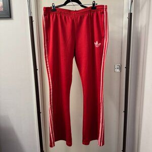 ADIDAS Red Pink Adicolor Heritage Now Flared Track Pants RARE IB2020 - size XL
